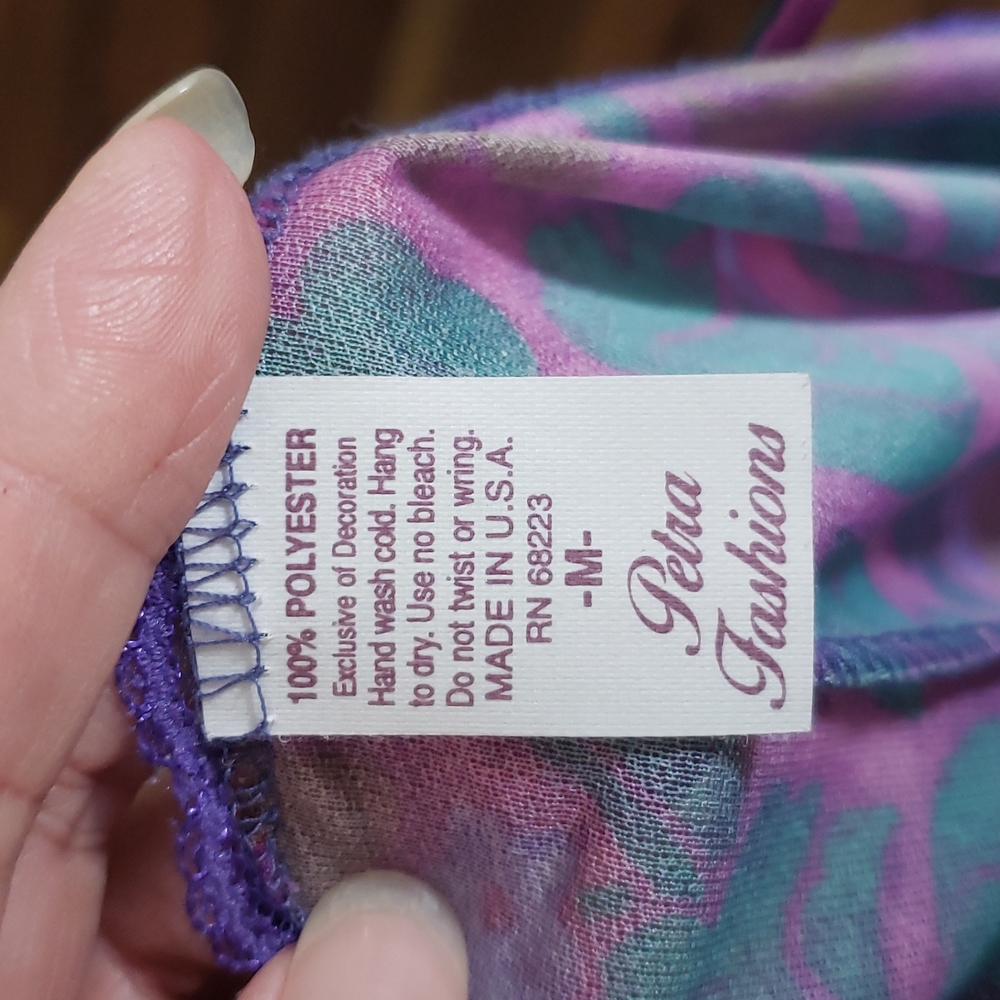 Vintage NWOT Petra Fashions Sheer Romper Nighty - Picture 4 of 4